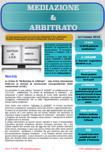 Scopri di più sull'articolo RIVISTA: “mediazione & arbitrato”